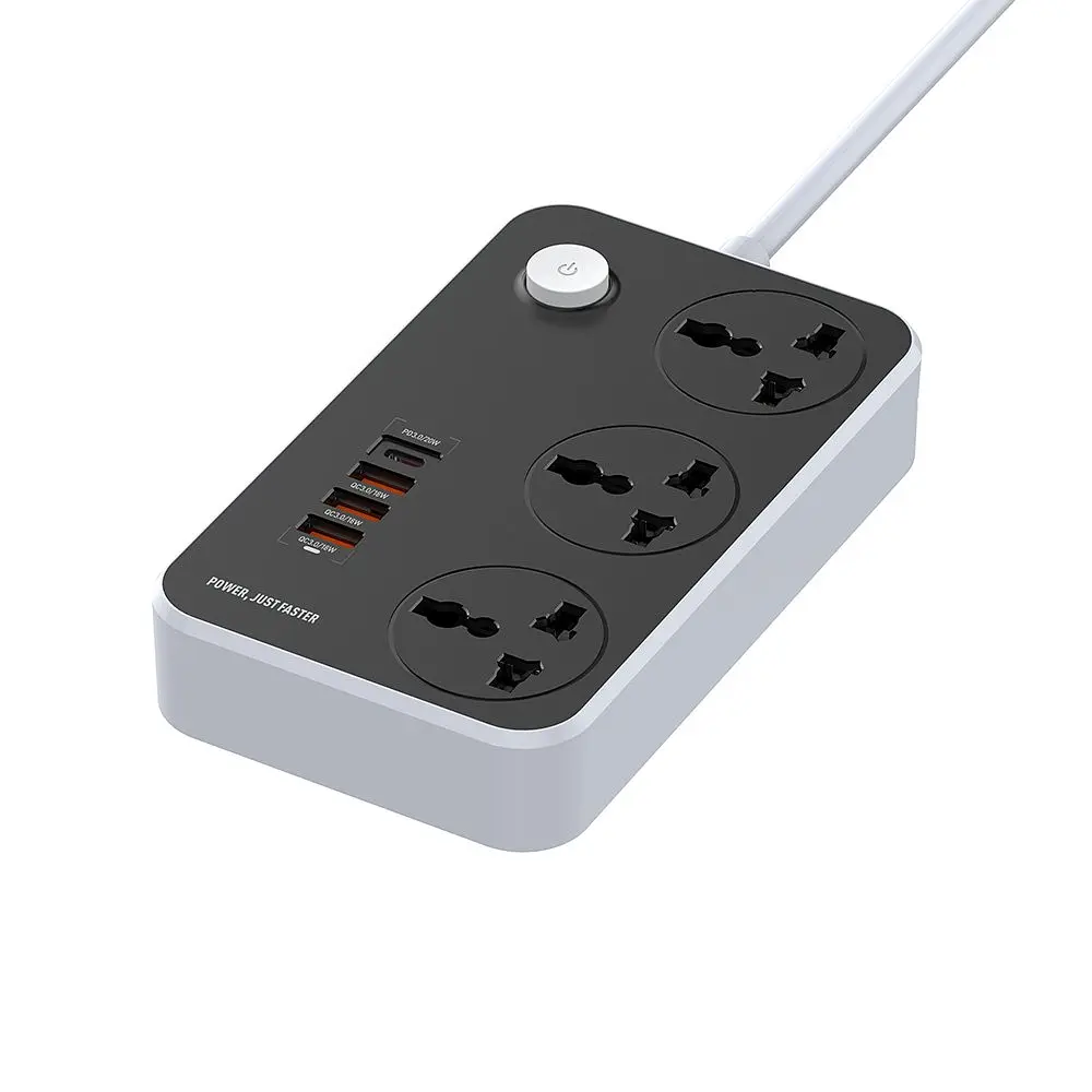 Сетевой фильтр-удлинитель ColorWay 3 розетки / 4 USB 2 м Black (CW-CHU34PDB) - фото 5
