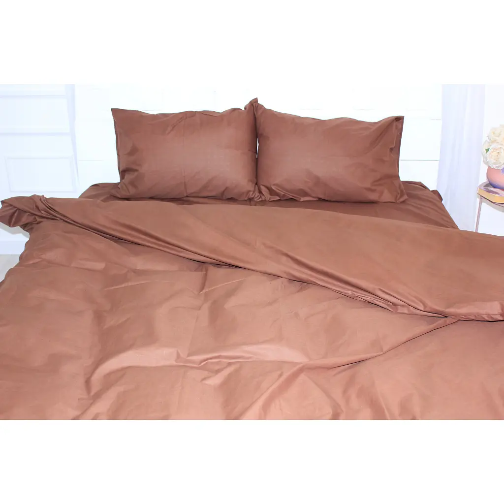 Постільна білизна MirSon King Size Бязь Premium 19-1217 Chocolate perla 220х240 (2200001172012) - фото 3