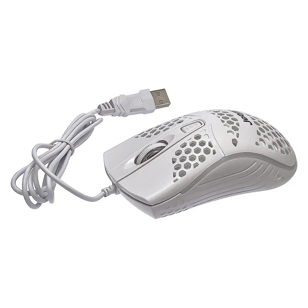 Миша Jedel CP77 2000 DPI з RGB підсвічуванням біла - фото 3