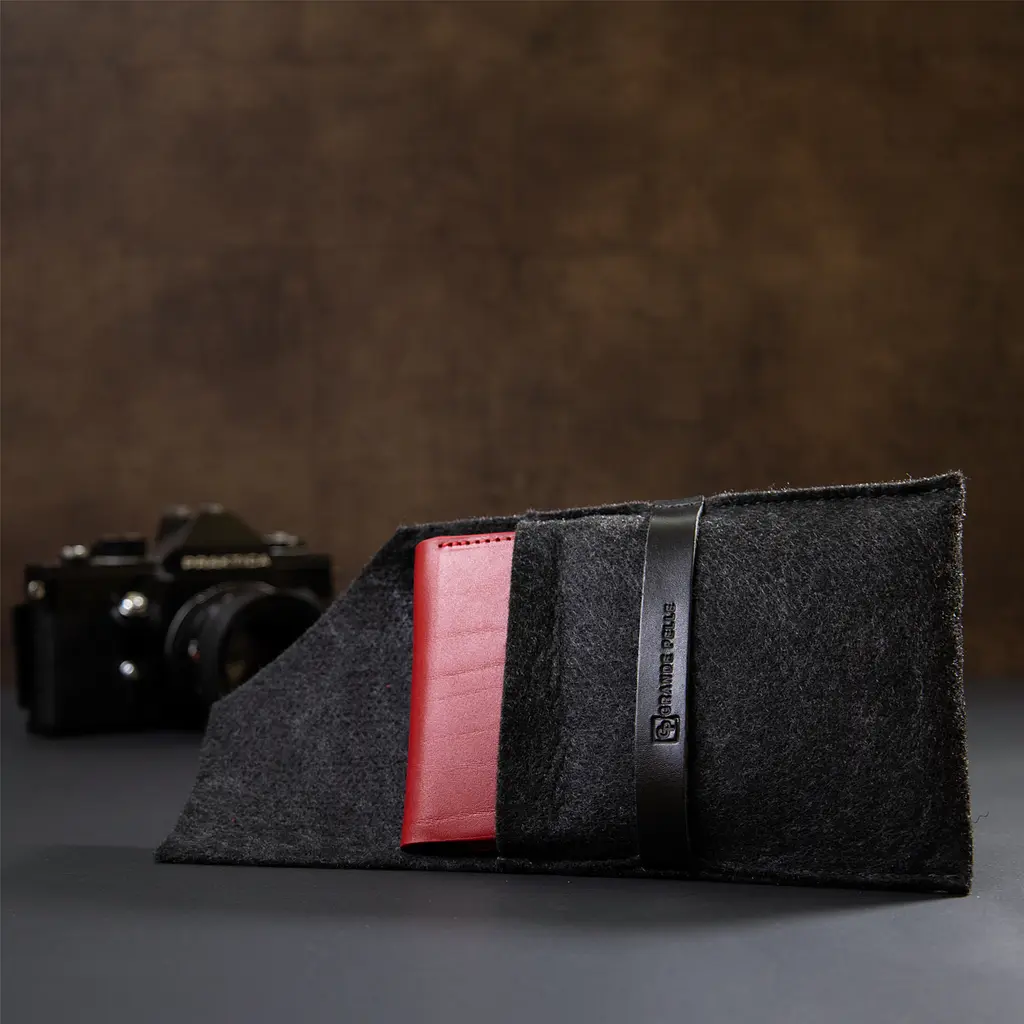 Кожаный женский кошелек Grande Pelle 9.5х10х1.5 см acs0018767 - фото 9