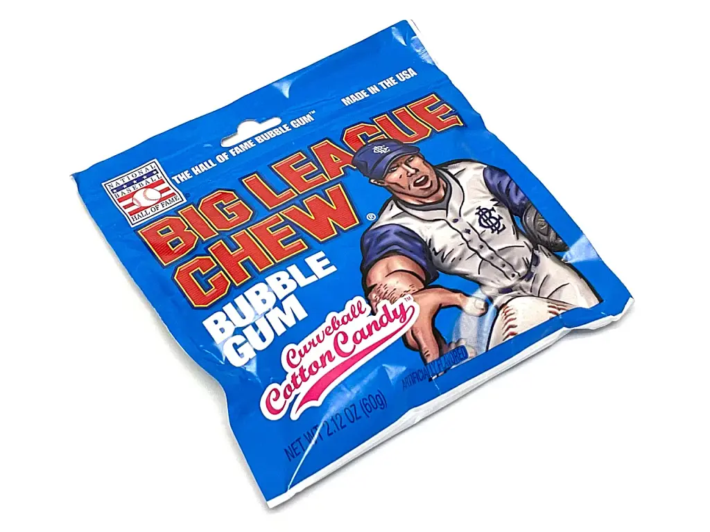 Жувальна гумка Big League Chew Bubble Gum Curveball Cotton Candy, 60г - фото 2