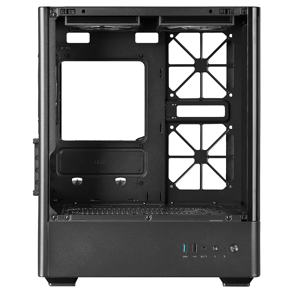 Корпус Prologix Lumi GM-01AB Glass Black - фото 8