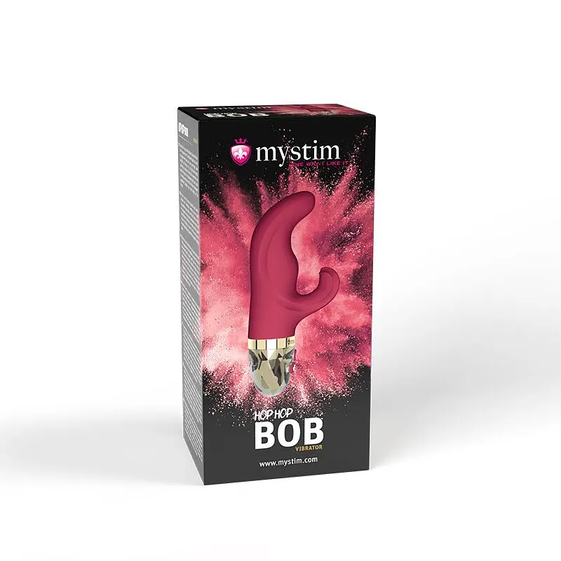Вібратор-кролик Mystim Hop Hop Bob Fuchsia, потужний мотор, 8 режимів - фото 8