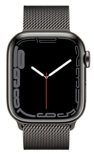 Смарт-часы Apple Watch Series 7 GPS + Cellular 41mm Graphite Stainless Steel with Graphite Milanese Loop [MKHK3] [62621] - фото 2