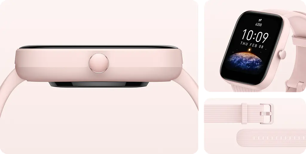 Смарт-часы Amazfit Bip 3 Pink - фото 4