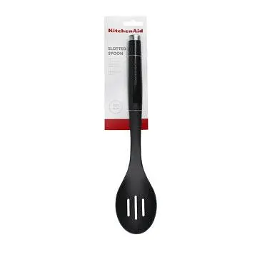 Ложка для сервіровки з прорізами KitchenAid Classic, 34 см, чорний (KCG004OHOBE) - фото 2