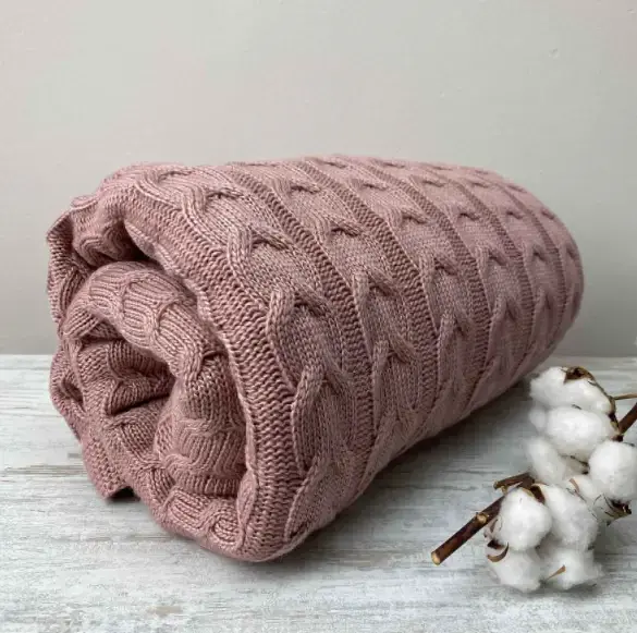 Плед Прованс Глория Косы 180х140 см пепел розы (14493) - фото 3