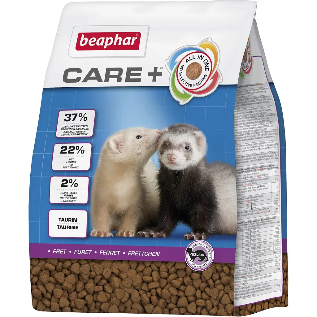 Повноцінний корм Beaphar супер-преміум класу для тхорів Care+ Ferret 2 кг (18402) - фото 1