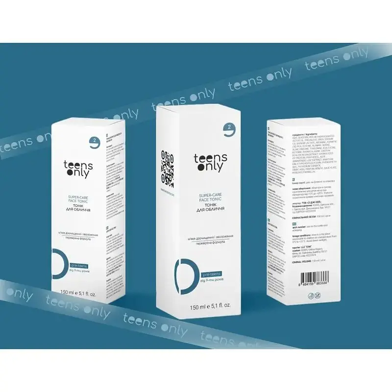 Тонік для обличчя Teens Only Pre-Teens Super-Care Face Tonic 9+ для нормальної та чутливої шкіри 150 мл (4820278290042) - фото 3