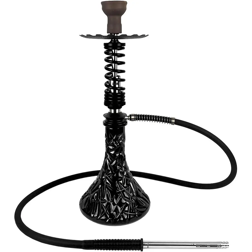 Кальян Trumpet Hookah Rider S Black Gloss (колба Crystal Black) - фото 2