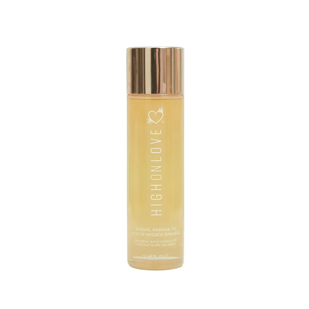 Массажное масло HighOnLove Massage Oil - Decadent White Chocolate (120 мл) с маслом семян конопли HighOnLove HOL18163; SO3056 101140 - фото 2