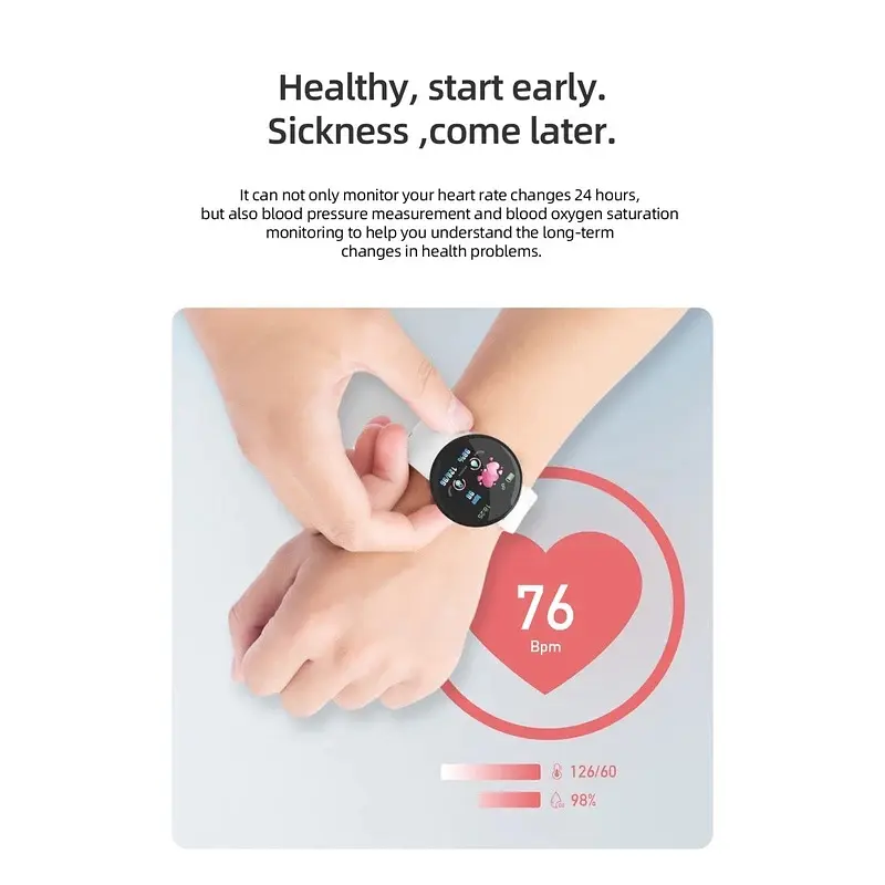 Смарт-часы фитнес-браслет D18 умный трекер с пульсометром White (18794) - фото 2