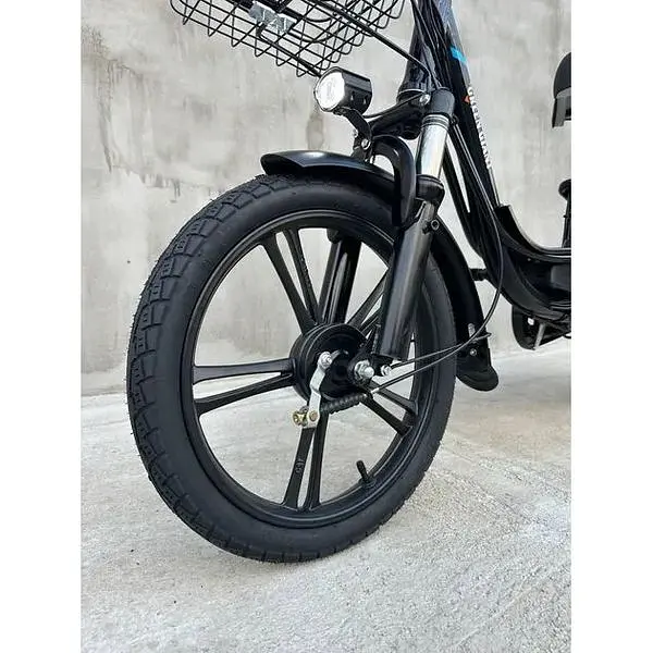 Электровелосипед Green Giant U18" 600W 60V 26Ah + грузовой усиленный багажник черный - фото 10