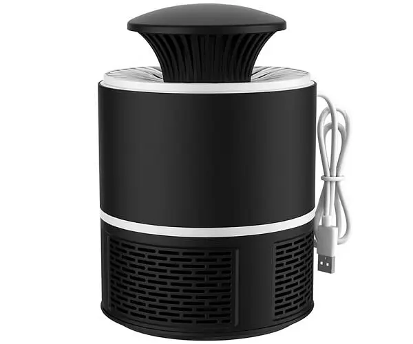 Лампа-пастка від комарів та комах з УФ-лампою, USB, чорна - фото 4