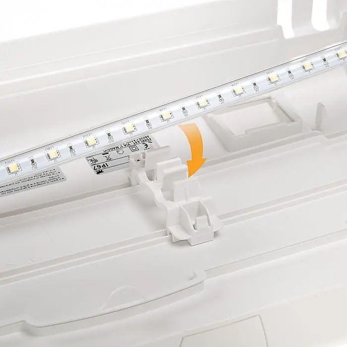 Аквариум Ferplast CAPRI 50 LED WHITE 52 x 27 x h 36 cm - 40 L (FR65015111) - фото 9