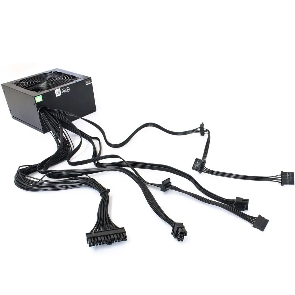 Блок живлення GameMax 600W (GM-600 80+ APFC Black) - фото 4