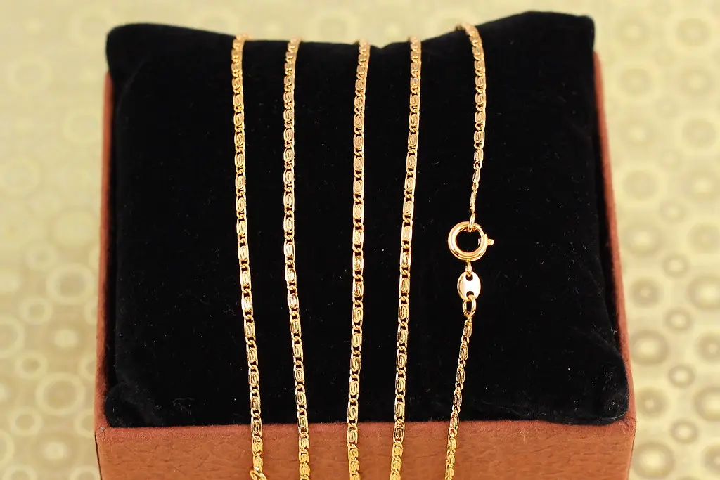 Ланцюг Xuping Jewelry равлик різблена ланка 45 см 2 мм золотистий
