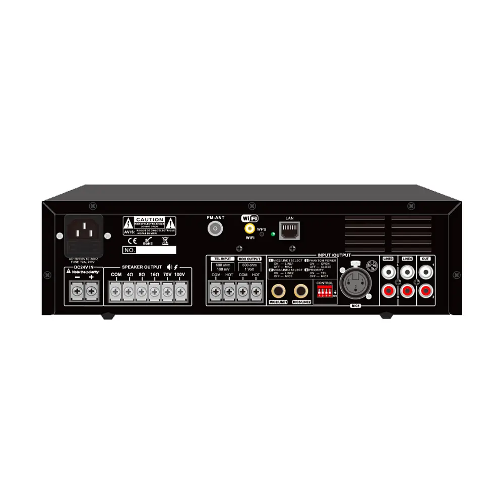 Мікшуючий підсилювач CMX EA-120W, 1 зона, Wi-Fi (17-00016) - фото 3