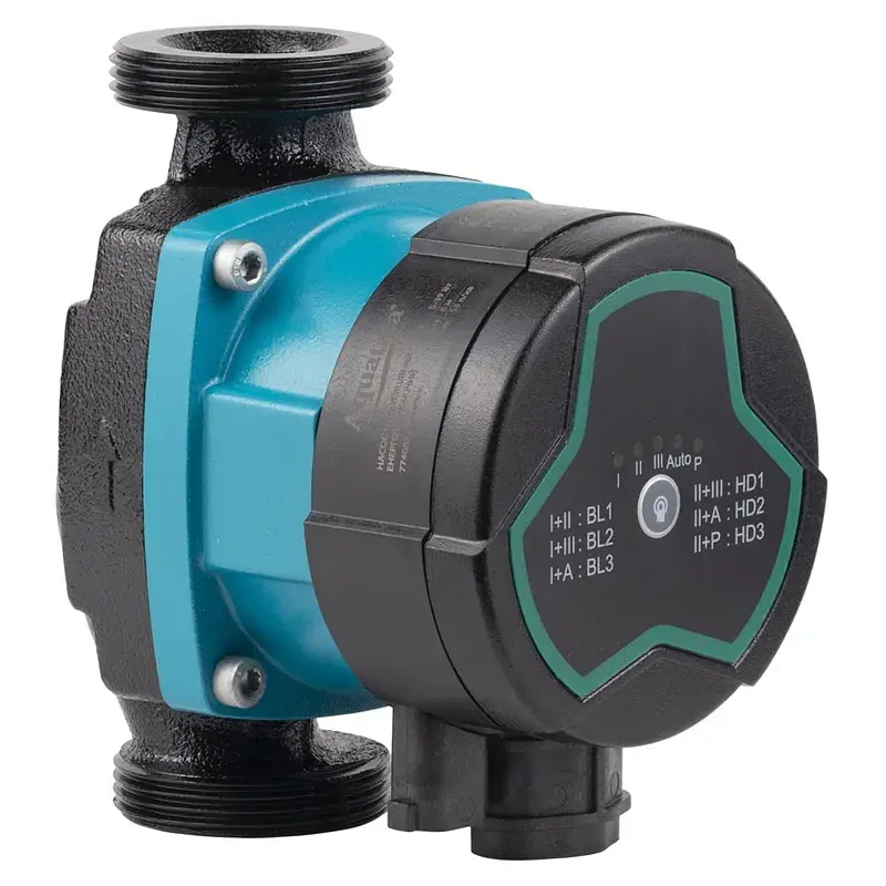 Насос циркуляційний енергозберігаючий 5-39Вт Hmax 6м Qmax 53л/хв Ø1½" 130мм + гайки Ø1" AQUATICA GPA25-6/130 III (774052) - фото 7