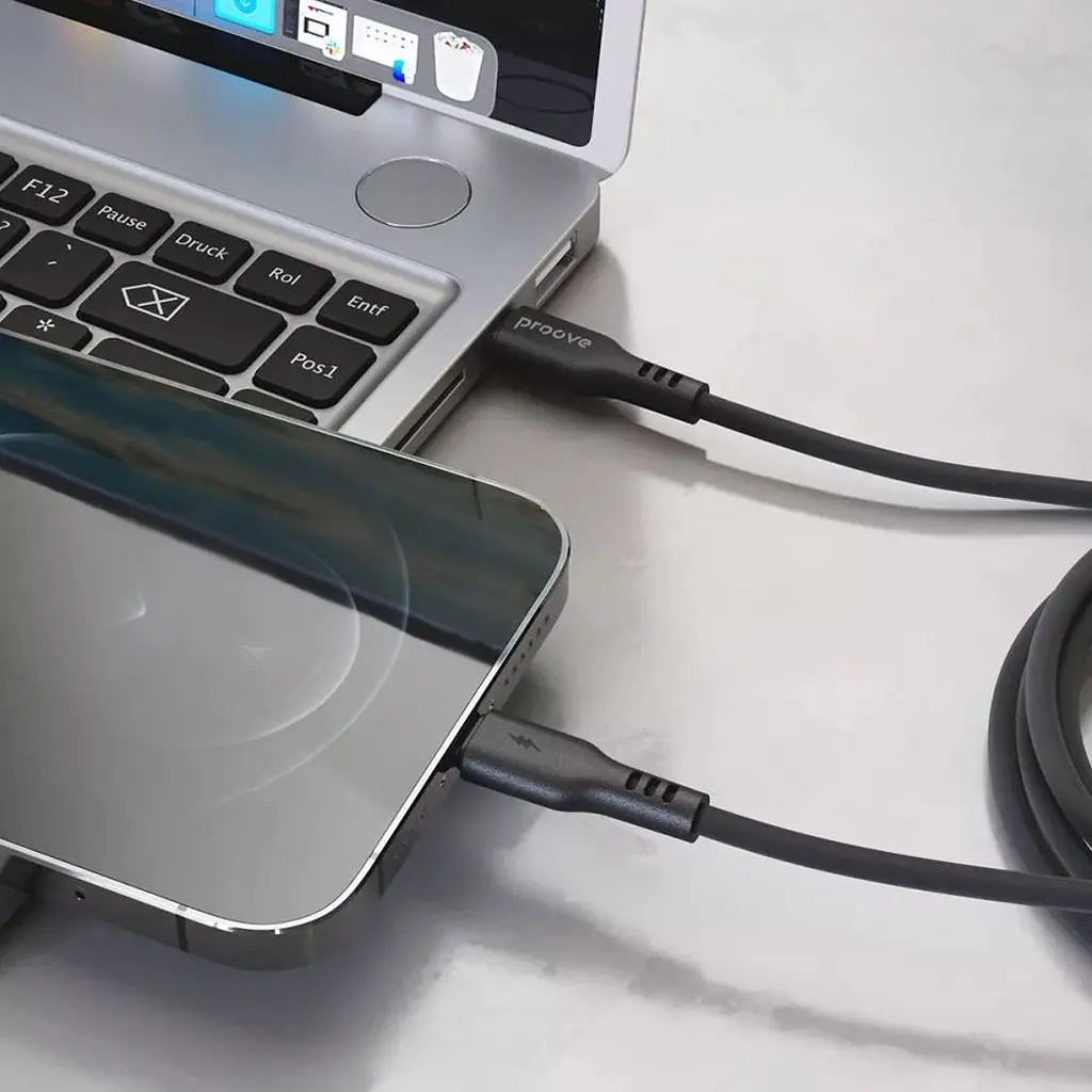Кабель Proove Rebirth USB-C to Lightning 27W 1m Black [CCRE60002101] [130362] - фото 3