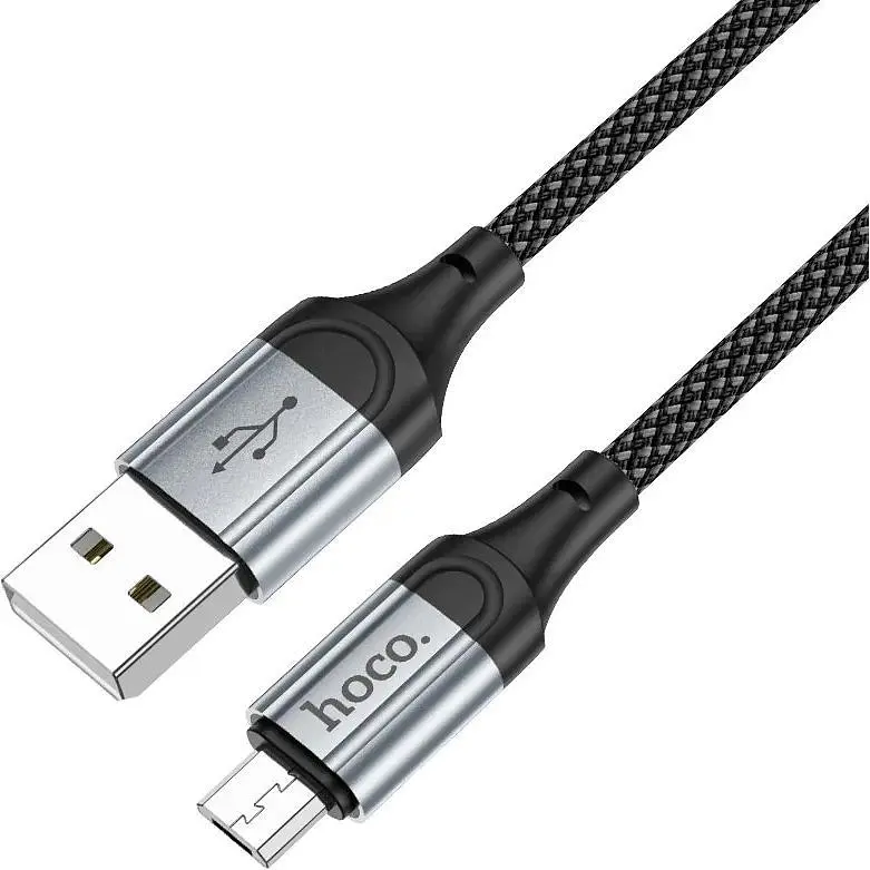 Кабель Hoco X102 Fresh MicroUSB 1m black - фото 2