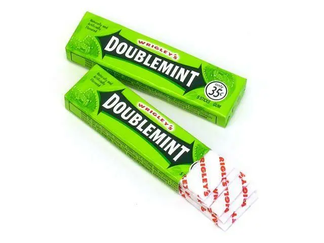 Упаковка жувальних гумок Wrigley's DOUBLEMINT Gum 200 шт. - фото 2