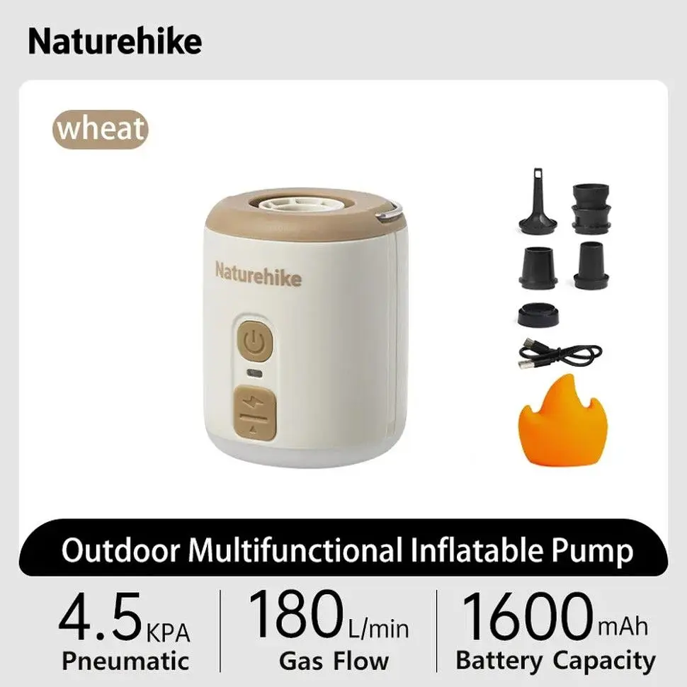 Міні насос - нічник - вентилятор Naturehike CNK2300DQ022 бежевий - фото 6