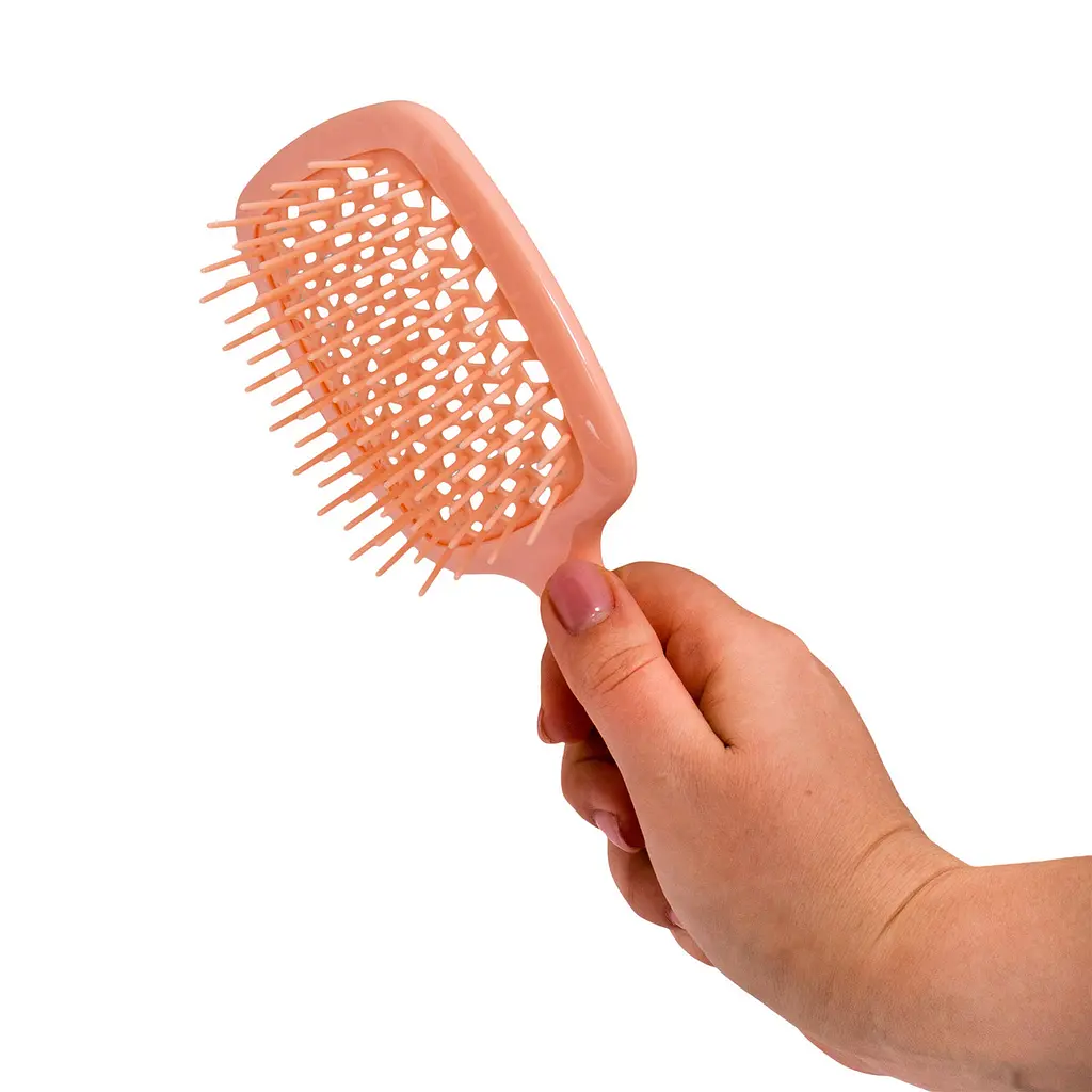 Гребінець щітка для волосся Superbrush Plus Hollow Comb Бежевий 85781 - фото 3