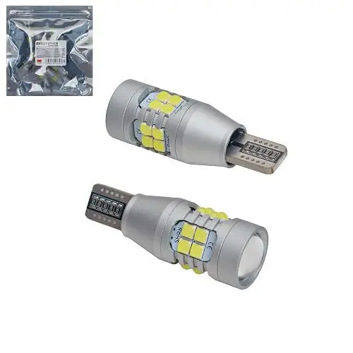 Лампа PULSO/габаритна/LED T15/W2.1x9.5d/W16W/18SMD-3030/12-24v/2w/220lm White