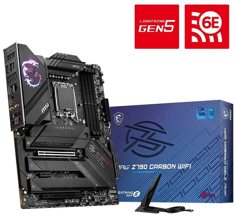 Материнская плата MSI MPG Z790 CARBON WIFI (MPG Z790 CARBON WIFI) (Socket 1700, Intel Z790, ATX) Б/у - фото 5
