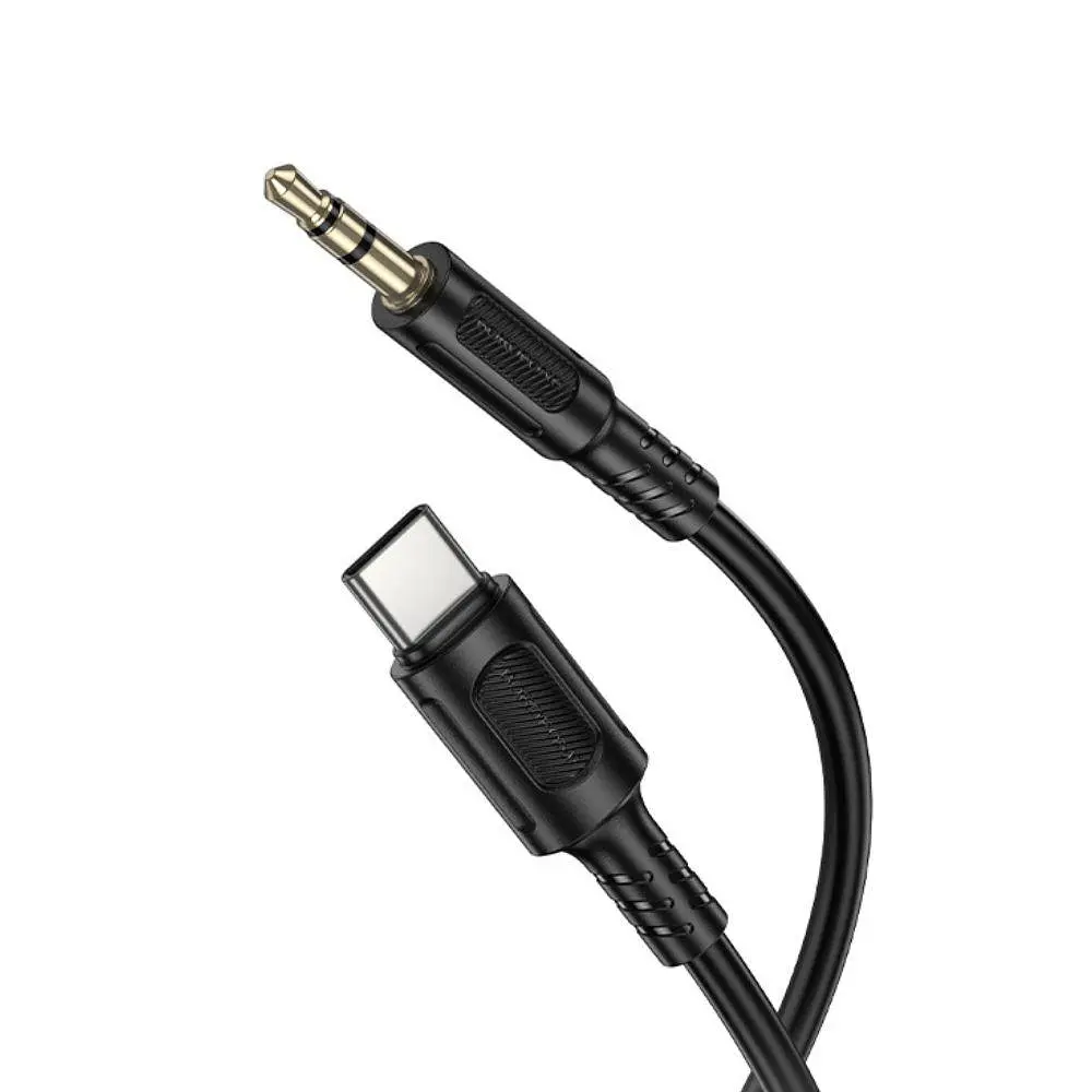Аудіокабель BOROFONE BL25B Nice digital audio conversion cable Type-C Чорний - фото 3