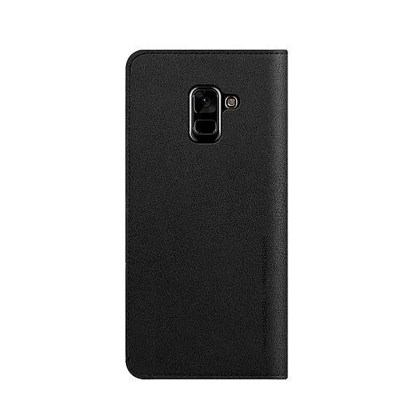 Чохол Araree Flip Wallet Leather Cover Black для Galaxy А8+ (2018) A730 - фото 2