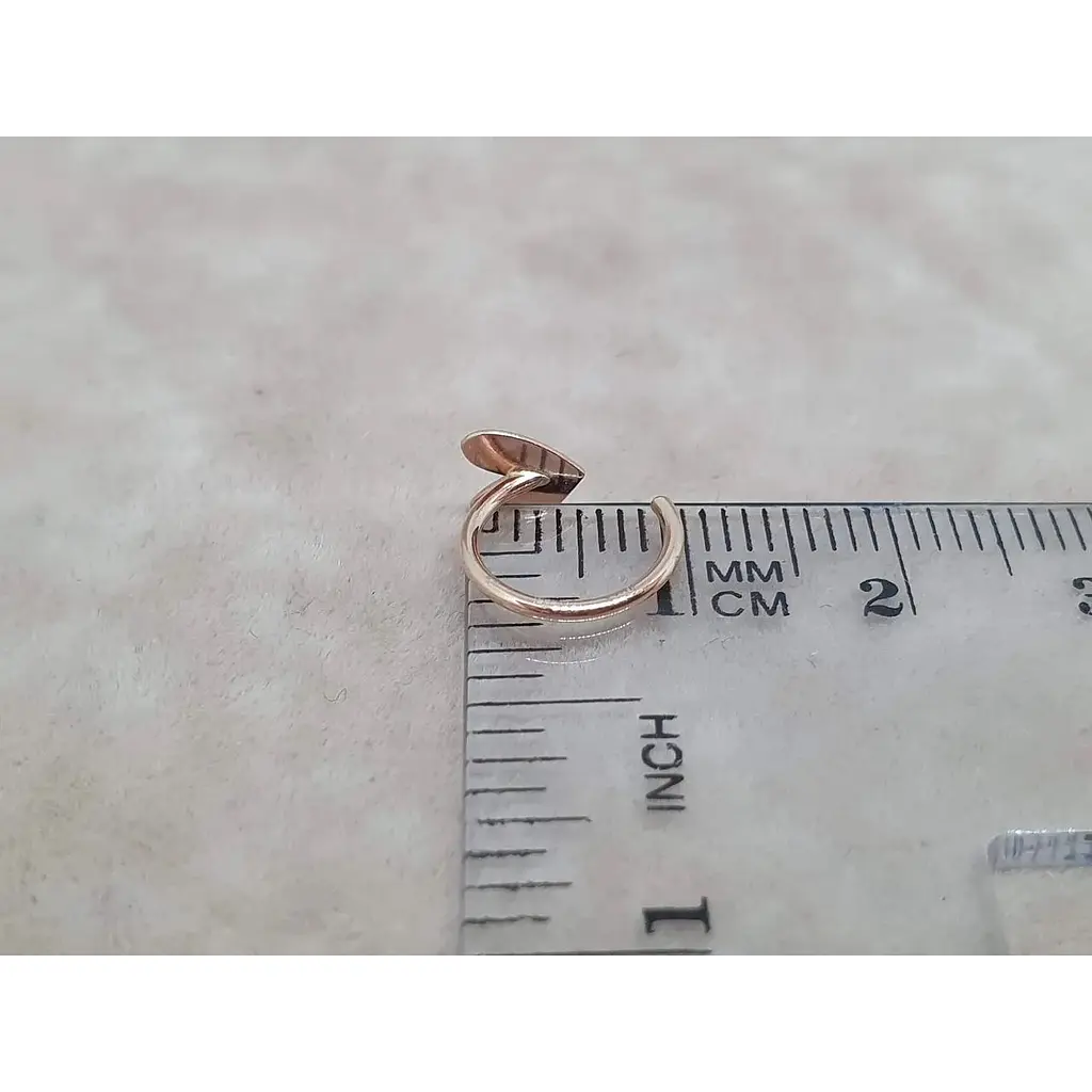 Золота сережка-пірсинг Favoritum в ніс. 310132-П - фото 3