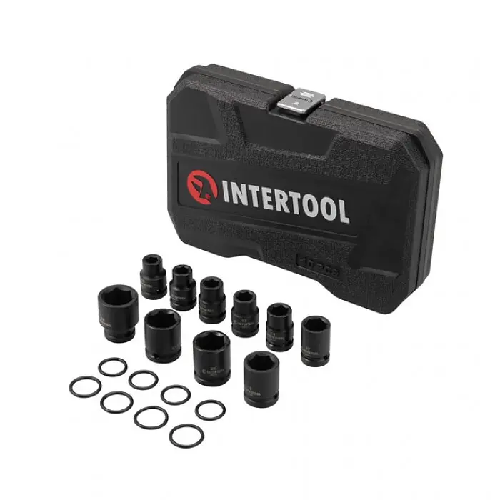 Набір ударних головок 1/2", 10 од., 10-24 мм, Cr-Mo, STORM INTERTOOL ET-8503 - фото 3