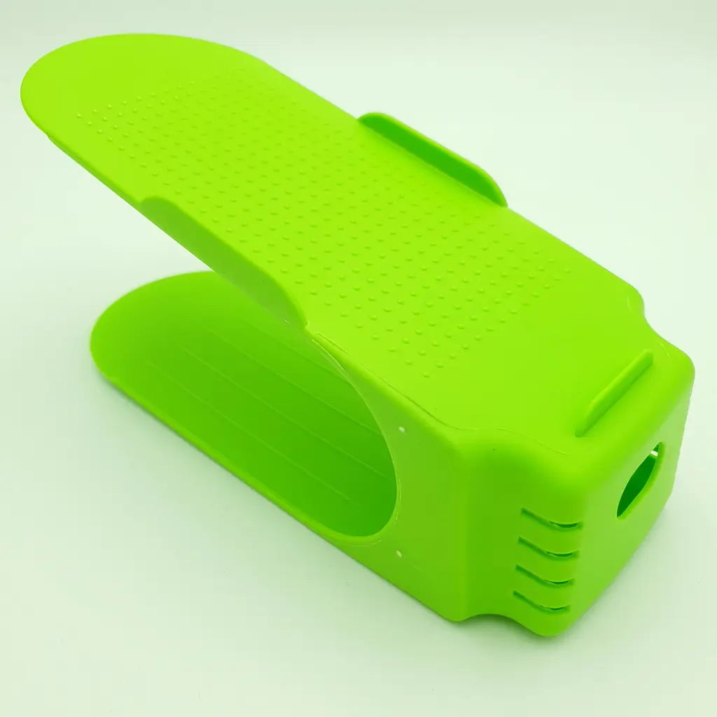 Підставка стійка для пари взуття органайзер SHOES HOLDER комплект на 2 пари зелений - фото 2