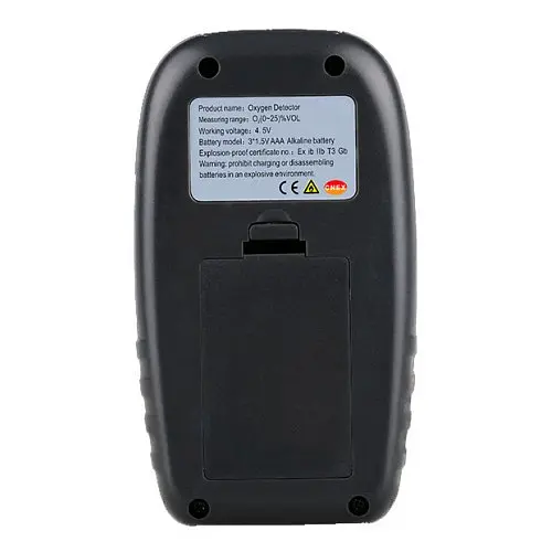 Датчик концентрації кисню O2 + термометр (0-25% VOL 0-50° C) wintact hoz0009199 - фото 4