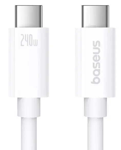 Кабель Baseus Superior Series 2 Fast Charging Cable Type-C to Type-C 240W 1m P10365200211-02 White - фото 2