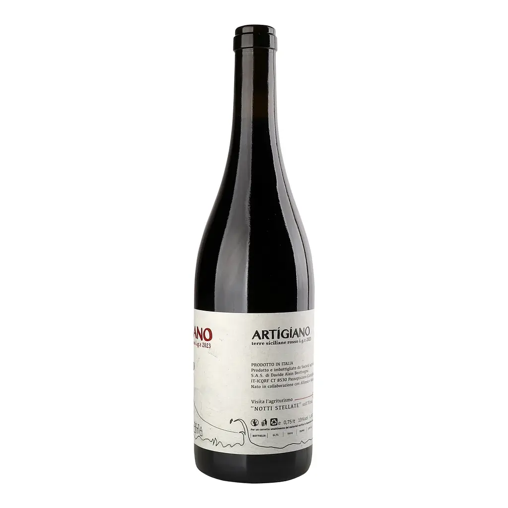 Вино Etnella Artigiano Etna Rosso 2023 красное сухое 13% 0.75 л - фото 2