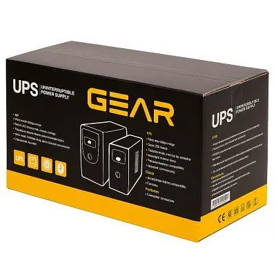Пристрій безперебійного живлення GEAR (GU-1200PL) - фото 4
