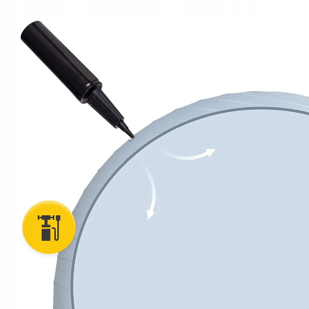 Мяч для фитнеса (фитбол) 4FIZJO 55 см Anti-Burst Grey (P-5905973404747) - фото 2