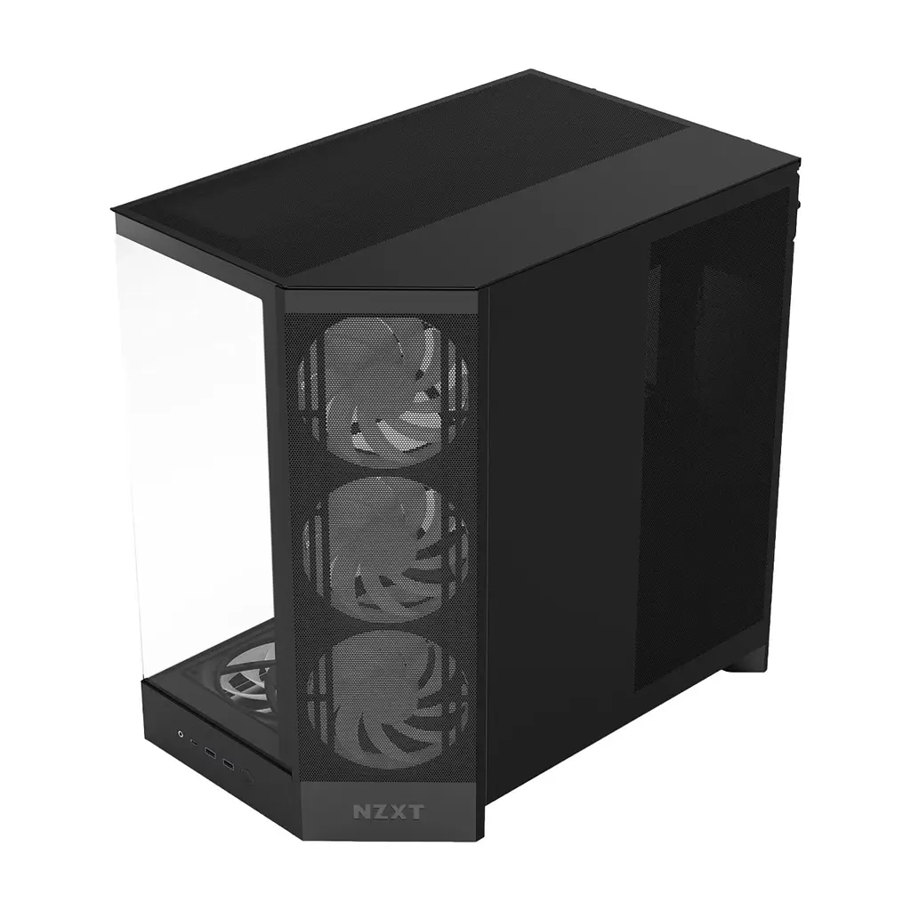 Корпус для ПК NZXT H9 Flow RGB Dual-Chamber Black (CM-H92FB-P1) - фото 3