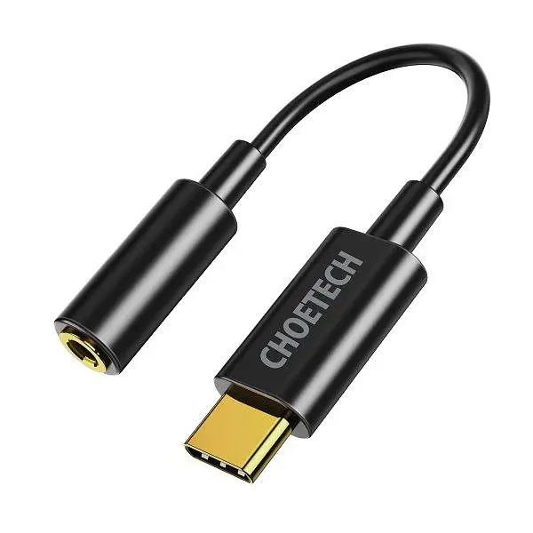 Перехідник Choetech AUX003-BK, Type-C - стерео-аудіо 3.5 mm (AUX003-BK) - фото 2