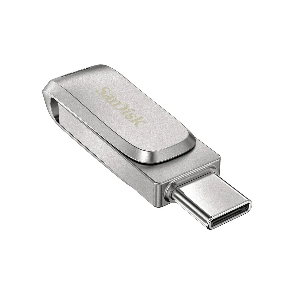 Накопитель 64GB USB 3.1 Type-A + Type-C Dual Drive Luxe Серебряный SanDisk teh0013427 - фото 5