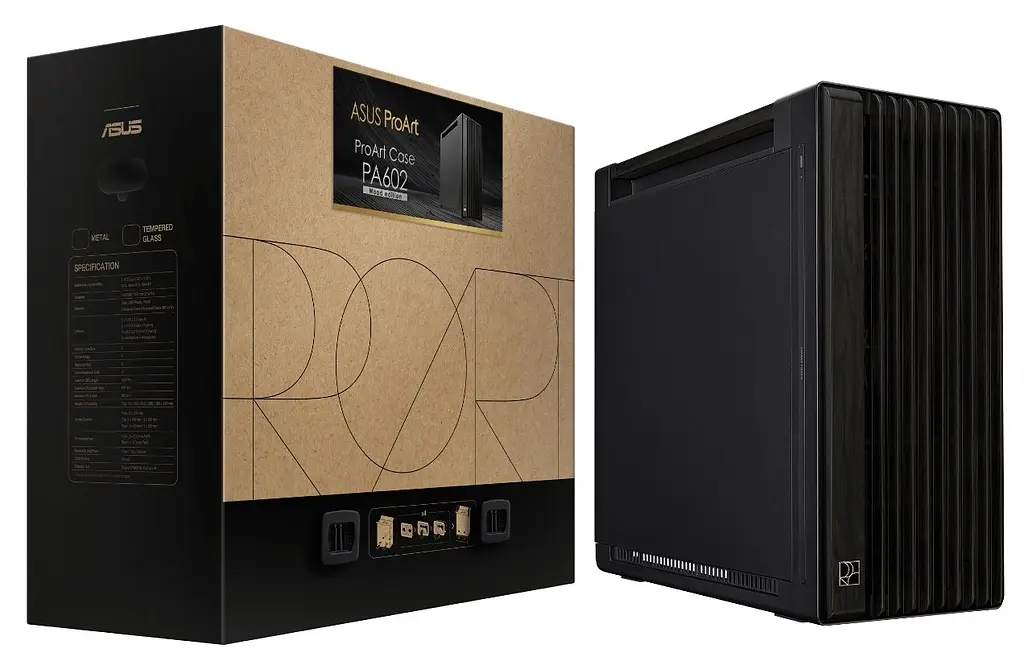 Корпус Asus ProArt PA602 Wood Edition - Metal без БЖ (90DC00J0-B09020) Black - фото 10