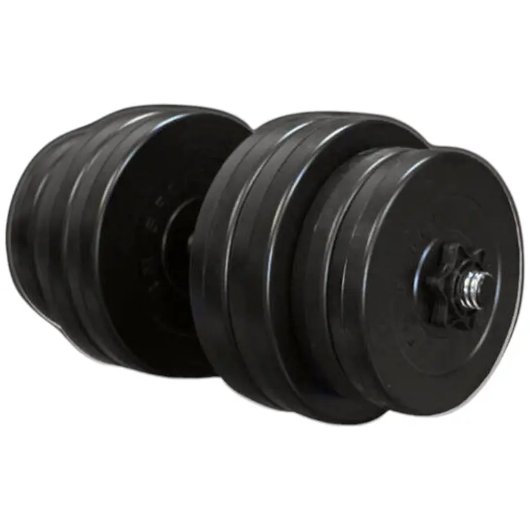 Гантель RN Sport із з'ємними дисками з покриттям ABS 30 кг