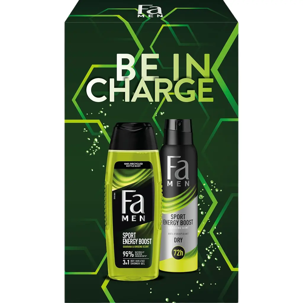 Уцінка. Набір Fa Men Energy Boost. Be In Charge Гель для душу 250 мл + Антиперспірант-ролик 50 мл - фото 3