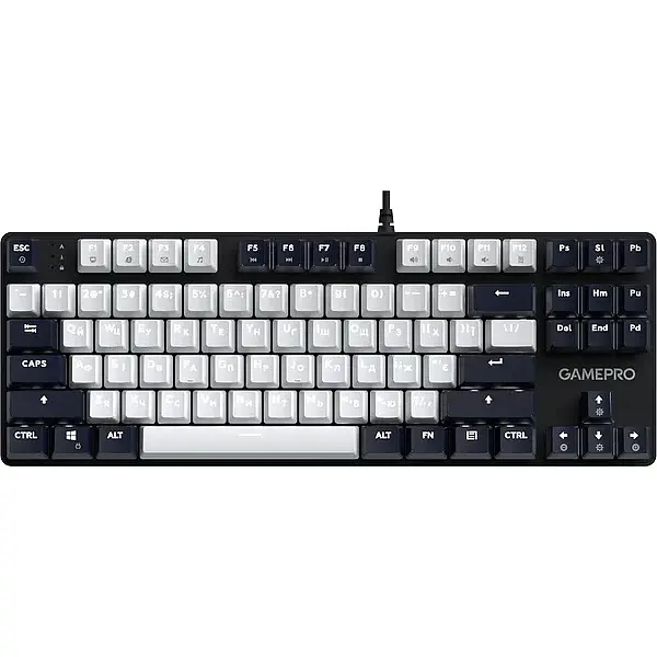 Клавіатура USB GamePro Genesis Metallic MK110B Outemu Red Switch UA LED Black (MK110B)