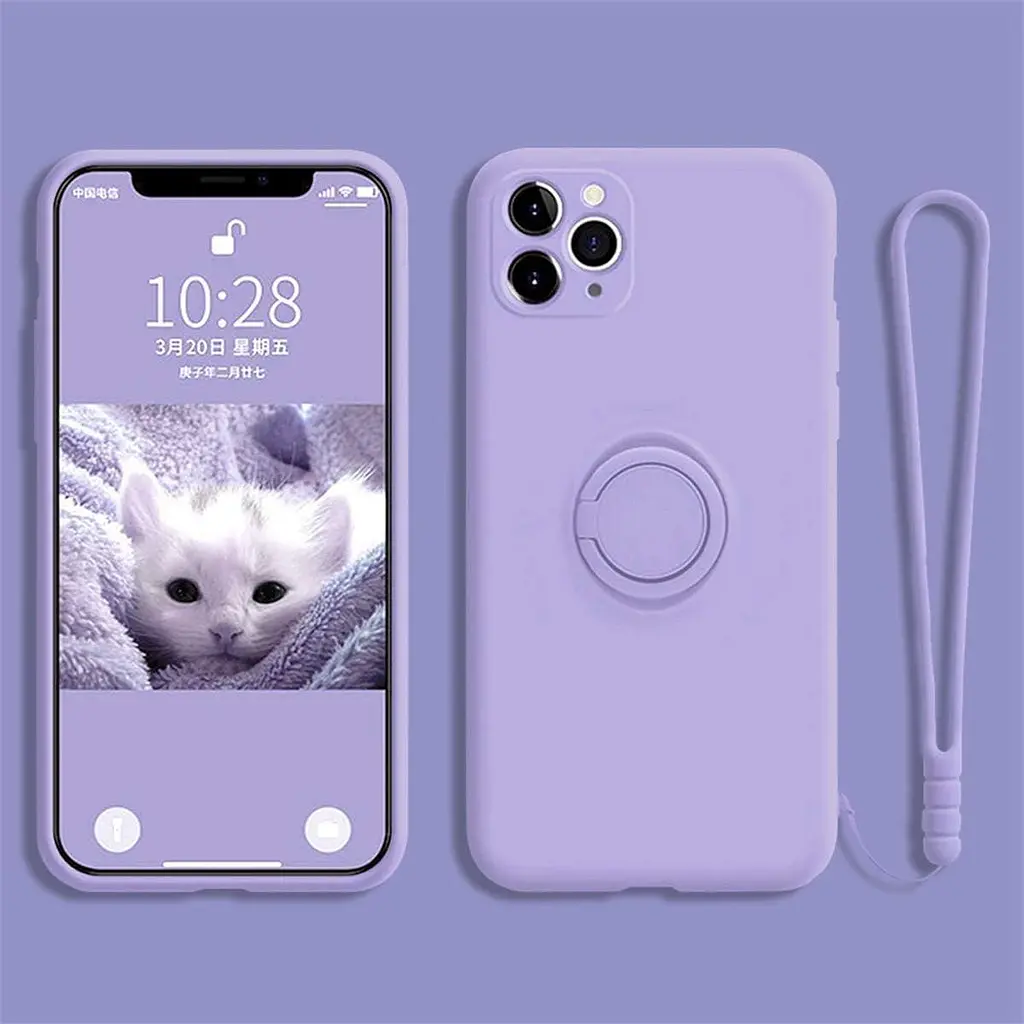 11 pro max бузковий Чохол Rokmym для iPhone 11 Pro Max з рідкого силікону, чохол для iPhone 11 Pro Max - фото 7