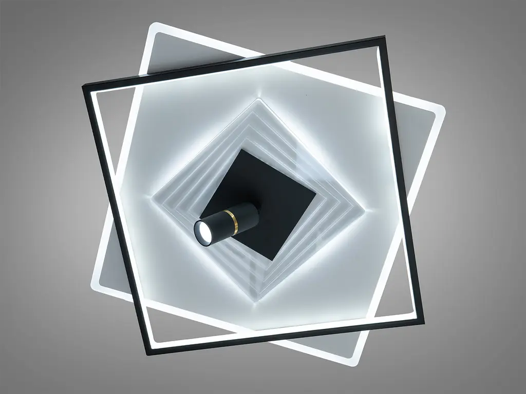 Стельова LED люстра Diasha 5535WH+BK dimmer від 12 до 18 кв.м. - фото 3