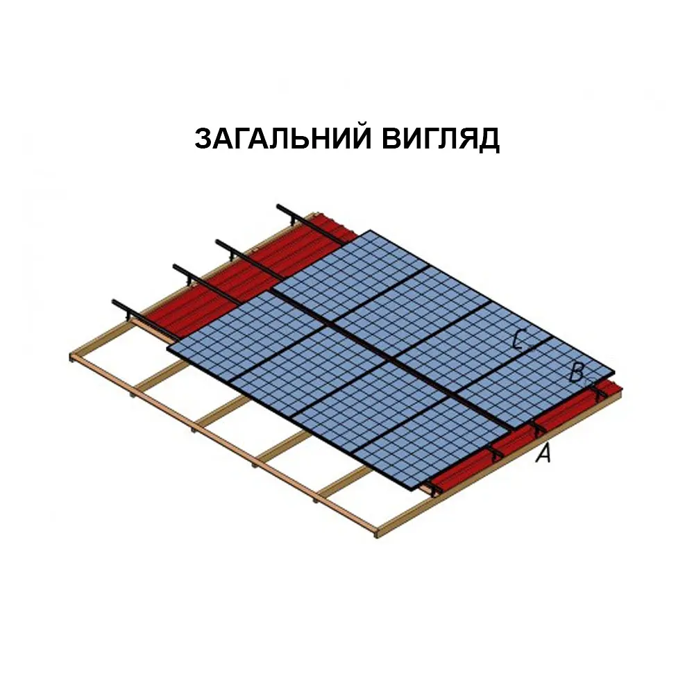 Система кріплення Spline systems для 2 сонячних панелей ФЕМ (94-00277) - фото 2